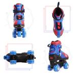 Roller Skates for Boys Girls,4 Size Adjustable Skates with Light up Wheels