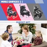 Nattork Kids Roller Skates for Boys Girls, 4 Sizes Adjustable Quad Skates with Light up Wheels,Beginner Kids Roller Skates Indoor Outdoor