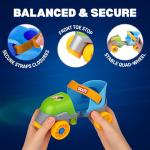 Adjustable Easy Training Inline Rollerskates - Beginner-Friendly Quad-Style 4 Wheel Inline Roller Skates Training for Kids, Toddler, and Children (Green)