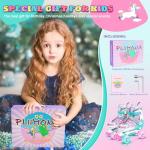 Pliimona Star Wing Roller Skates for Toddlers & Kids - 4 Size Adjustable Light Up Patines para Niñas, Battery-Free All Illuminating Wheels, Ideal Gift for Girls Ages 3-12