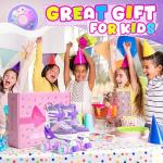 PAPAISON Adjustable Roller Skates for Girls Illuminating Wheels, Kids Toddler Rollerskates Ages 4-6 5-8 8-12