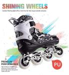 Kuxuan Skates Adjustable Inline Skates for Kids and Youth with Full Light Up Wheels Outdoor Fun Illuminating Skates for Girls and Boys