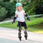 Adjustable Inline Skates for Kids and Teens Ages 4-16, All 8 Wheels of Inline Roller Skates Light Up, Safe and Fun Illuminating for Outdoor Indoor Sports