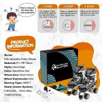 Kuxuan Skates Boys and Girls Camo Adjustable Roller Skates with Light up Wheels, Fun Illuminating Rollerskate for Kids Girls Youth