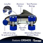 Chicago Premium Black Quad Roller Skates for All