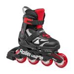 Rollerblade Microblade Kid's Adjustable Fitness Inline Skate, Black/Red, Junior, Youth Performance Inline Skates