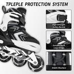 Nattork Adjustable Inline Skates for Kids,Boys Girls Roller Skates with Light up Wheels