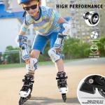 Inline Skates for Kids Adjustable Fun Illuminating Skates Girls Boys Ages 8-12 Patines para Niños Niñas Outdoor