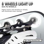 Inline Skates for Kids Adjustable Fun Illuminating Skates Girls Boys Ages 8-12 Patines para Niños Niñas Outdoor