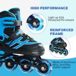 METROLLER Inline Skates for Girls Boys Ages 5-8 8-12 Adjustable Illuminating Wheels Inline Roller Skates for Youth Kids Outdoor Blades