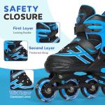 METROLLER Inline Skates for Girls Boys Ages 5-8 8-12 Adjustable Illuminating Wheels Inline Roller Skates for Youth Kids Outdoor Blades