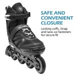 METROLLER Women Inline Skates Men Skates for Adult Female Male Adjustable Inline Skates for Teens Boys