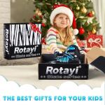 Rotayi Adjustable Inline Skates for Kids, Light Up Wheels Roller Skates Blades for Boys Girls Ages 5-8 8-12, Outdoor Beginner Blades for Youth Adult Women and Men, Blue