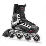 Bladerunner by Rollerblade Dynamo Jr Size Adjustable Hockey Inline Skate, Black and White, Inline Skates , Size 1 - 4
