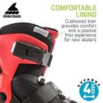 Rollerblade Microblade Girl's Adjustable Fitness Inline Skate, Pink and Bubble Gum, Junior, Youth Performance Inline Skates, Youth,Pink/Bubble Gum, Size Kids 5 - 8