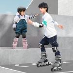SWAY Adjustable Inline Skates for Kids, Teens and Adults, All Wheels Light Up High Performance Roller Skates for Boys and Girls Ideal for Roller Skate (Purple, Medium-Big Kid（1-4 US）)