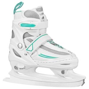 Lake Placid Summit Girl's Adjustable Ice Skate White/Mint Medium (1-4)