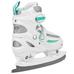 Lake Placid Summit Girl's Adjustable Ice Skate White/Mint Medium (1-4)