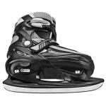 Lake Placid Summit Boy's Adjustable Ice Skate Black/White Medium (1-4)