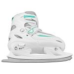 Lake Placid Summit Girl's Adjustable Ice Skate White/Mint Medium (1-4)