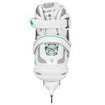 Lake Placid Summit Girl's Adjustable Ice Skate White/Mint Medium (1-4)