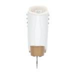 Riedell Horizon Junior Kids Ice Skates for Girls and Boys - Supportive Uppers with Plush Padded Lining, Smooth Stainless Steel Blades, and PVC Soles - White - 2 JR