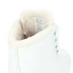 Riedell Horizon Junior Kids Ice Skates for Girls and Boys - Supportive Uppers with Plush Padded Lining, Smooth Stainless Steel Blades, and PVC Soles - White - 2 JR