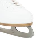 Riedell Horizon Junior Kids Ice Skates for Girls and Boys - Supportive Uppers with Plush Padded Lining, Smooth Stainless Steel Blades, and PVC Soles - White - 2 JR