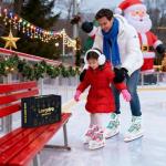 Lovydro Kids Ice Skates for Girls Boys, 4 Size Adjustable Beginners Ice Hockey Skates for Children Youths Teen Ages 3-12, Toddler Girls Ice Skating Shoes with Comfortable Lining, White Pink