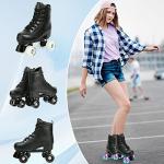 Jessie PU Leather Adjustable Roller Skates for Everyone