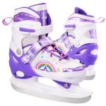 Fitense Adjustable Ice Skates for Kids Girls Ages 3-12, 4 Size Ice Skating Shoes, Girls Ice Skates with Blades for Outdoor and Rink, for Beginner Toddler Small