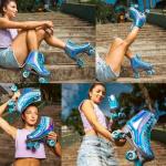 JajaHoho Shiny Holographic High Top Roller Skates