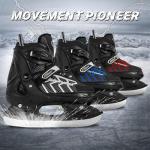 Nattork Adjustable Kids Ice Skate for Boys Girls Adult, Soft Padding and Reinforced Ankle Support Ice Hockey Skates