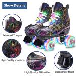 Classic High-Top Roller Skates with Light-Up Laces