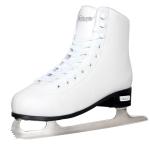Nattork White Figure Skates Excellence Stainless Steel Blades Ice Figure Skating with Enhanced Support Strength Performance and Ultimate Comfort for Boys and Girls