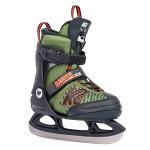 K2 Raider Ice Boys Adjustable Ice Skates - Green Orange / 11-2