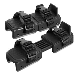 Nattork Adjustable Little Kids Ice Skates Double Runner with Strap Fastening for Toddlers, Kids, Beginner Skater(Black)