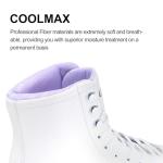 Nattork White Figure Skates Excellence Stainless Steel Blades Ice Figure Skating with Enhanced Support Strength Performance and Ultimate Comfort for Boys and Girls