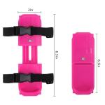 Shupakul 1 Pair Toddler Ice Skates, Adjustable Kids Ice Skates with Touch Fastener, Pink Double Runner Ice Skates for Toddler Winter Beginner Ski