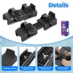 Nattork Adjustable Little Kids Ice Skates Double Runner with Strap Fastening for Toddlers, Kids, Beginner Skater(Black)