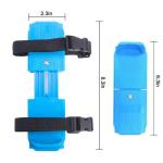 1 Pair Toddler Ice Skates- Adjustable Kids Ice Skates- Double Runner Ice Skates with Strap Fastening for Toddlers, Kids, Junior Skater (Blue)