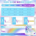 TaroKitc Ice Skates for Kids, Adjustable Ice Hockey Skates for Girls Boys Ages 4-12, Blades Iceskates Warm Ice Skating Shoes for Outdoor and Rink, Comfortable Lining and Enhanced Ankle Support