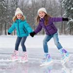 TaroKitc Ice Skates for Kids, Adjustable Ice Hockey Skates for Girls Boys Ages 4-12, Blades Iceskates Warm Ice Skating Shoes for Outdoor and Rink, Comfortable Lining and Enhanced Ankle Support