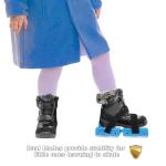 1 Pair Toddler Ice Skates- Adjustable Kids Ice Skates- Double Runner Ice Skates with Strap Fastening for Toddlers, Kids, Junior Skater (Blue)