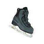 Riedell Soar Junior Kids Ice Skates for Girls and Boys - Sleek Insulated Skate Shoes with Foam-Backed Lining, Stainless Steel Blades, and PVC Soles - Onyx - Size 3 JR