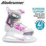 Bladerunner Ice by Rollerblade Micro Ice, Junior, Adjustable, Black and White, Ice Skates