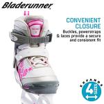 Bladerunner Ice by Rollerblade Micro Ice, Junior, Adjustable, Black and White, Ice Skates