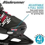 Bladerunner Ice by Rollerblade Micro Ice, Junior, Adjustable, Black and White, Ice Skates
