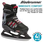 Bladerunner Ice by Rollerblade Micro Ice, Junior, Adjustable, Black and White, Ice Skates