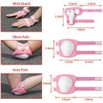 Kids Helmet Set with Knee Pads Elbow Pads Wrist Guards,Adjustable Helmet for Toddler Kids&Youth,3~14yrs Girl Boy Kids Protective Gear Set for Roller Skate Scooter Inline skatings Longboard